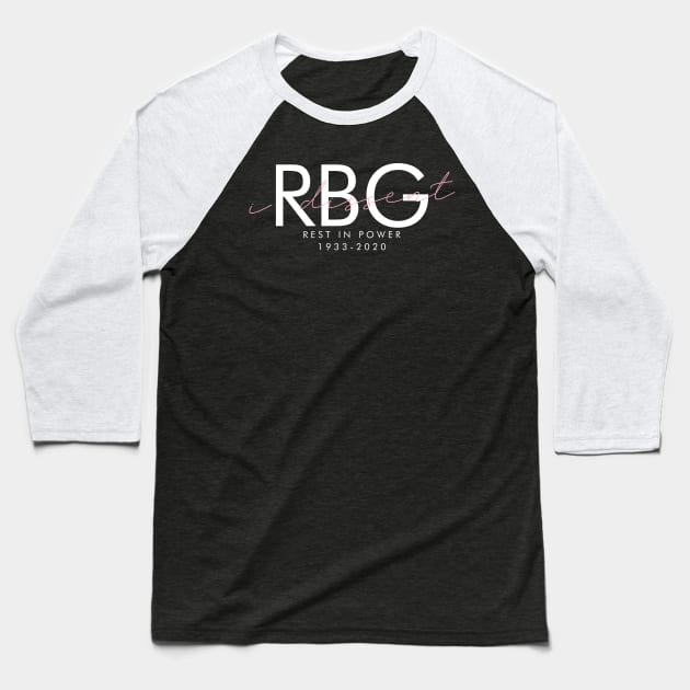 RIP RBG Baseball T-Shirt by bellamuert3